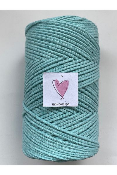 Makromİps MACROME STRING (250gr-185m-2mm) PREMIUM COTTON COTTON ROUND HOBBY BAG STRING STRING