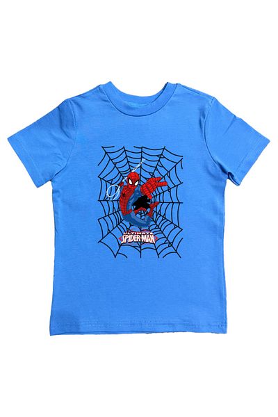 SPIDERMAN tricou copii de vara din stofa pieptanata din bumbac tip spider-man imprimat