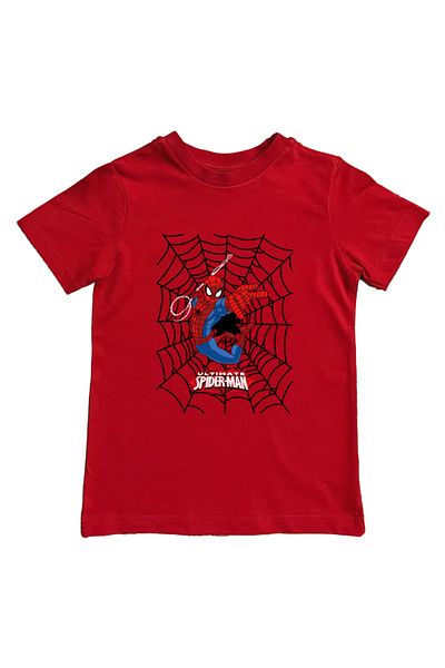 SPIDERMAN printed spider-man cotton combed cloth summer children's T-shirt