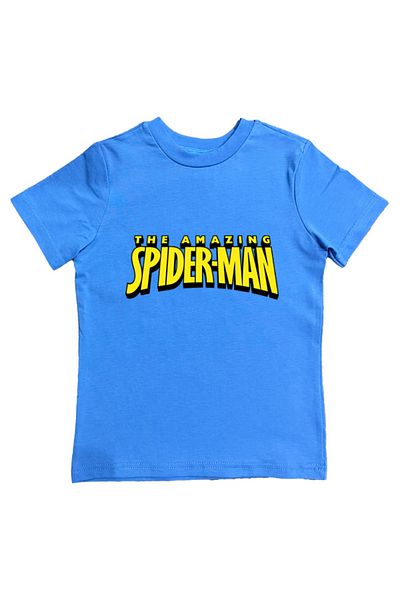 SPIDERMAN tricou copii de vara din stofa pieptanata din bumbac tip spider-man imprimat