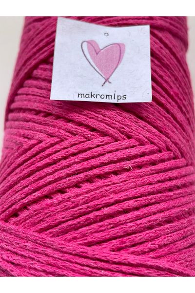 Makromİps MACROME STRING (250gr-185m-2mm) PREMIUM COTTON COTTON ROUND HOBBY BAG STRING STRING