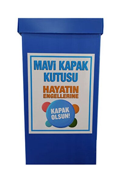 Keskin Tedarik Mavi Kapak Toplama Kutusu / Sıfır Atık Kutusu
