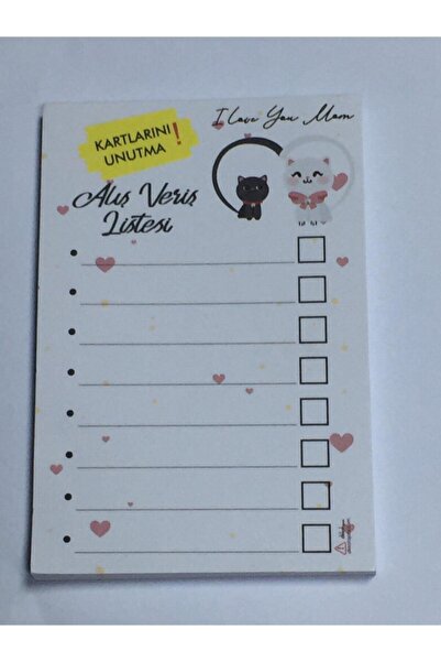 Dikkat Ajans Magnet Shopping List (50 PCS) 5 pcs