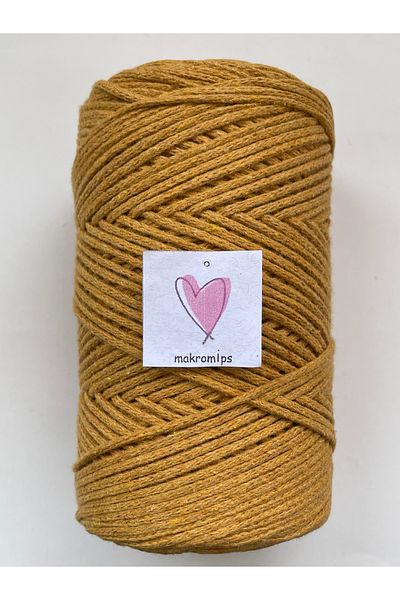 Makromİps MACROME STRING (250gr-185m-2mm) PREMIUM COTTON COTTON ROUND HOBBY BAG STRING STRING
