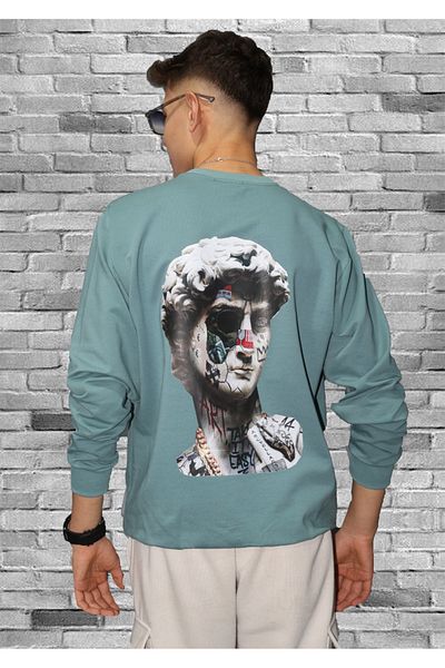 Gölge Store Φούτερ με στάμπα με γλυπτό πλάτη Slimfit Unisex