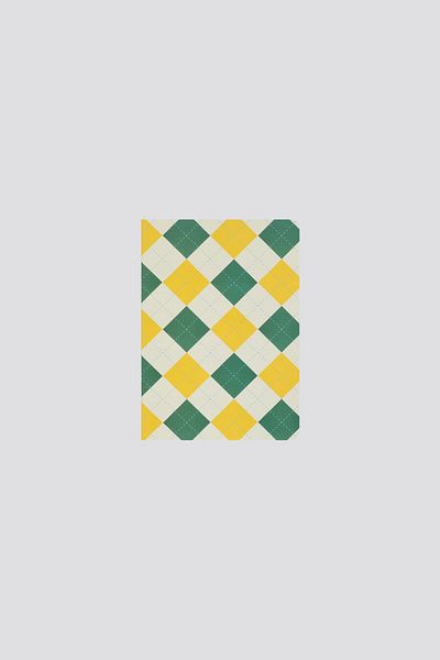 gentry Caiet de design cu dungi crem Argyle |   Caiet A5 |   88 de pagini