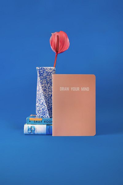 gentry Powder Unlined Design Notebook with Slogan Detail| A5 Notebook| 88 Sheets