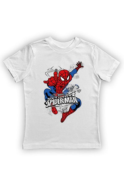 SPIDERMAN printed spider-man cotton combed cloth summer children's T-shirt