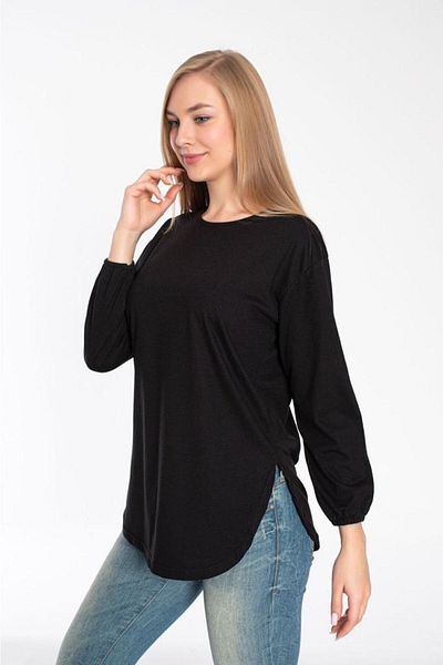 Trendbade Butik Γυναικεία (λεπτή) μακρυμάνικη μπλούζα με σκίσιμο