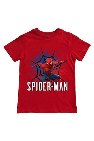 SPIDERMAN printed spider-man cotton combed cloth summer children's T-shirt