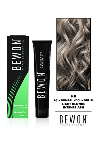 BEWON Saç Boyası Açık Kumral Yoğun Küllü 8.11