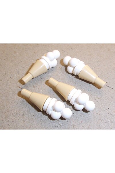 LEGO Aksesuar Custom Minifigür Beyaz Dondurma Taba Külah Cone 1 X 1 Koni 1 Ad...