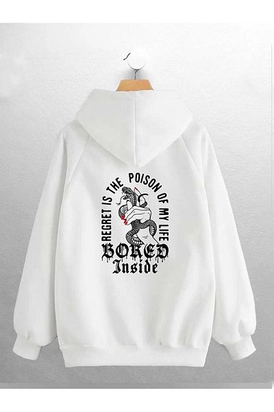 Massgai Τυπωμένο σχέδιο - Φούτερ με κουκούλα Oversize Hoodie