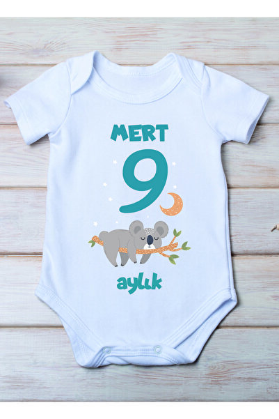 SPACE DRESS Special Name Written on Your Baby 9 Months Men's Bodysuit