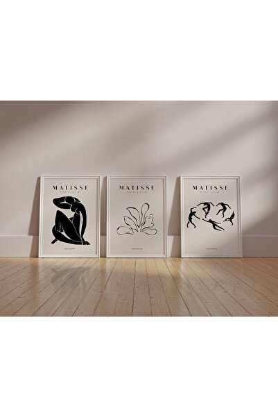 Artful Print Matisse 3'lü Modern Set Çerçevesiz Poster