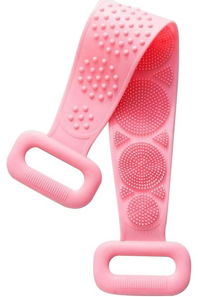 Welta Double Sided Bath Back Scrub Silicone Shower Washcloth Brush