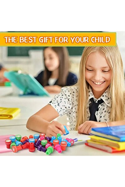 Bluoksweet 6'lı Ödül öğretmen çocuk okul ders kız erkek kırtasiye mühür not m...