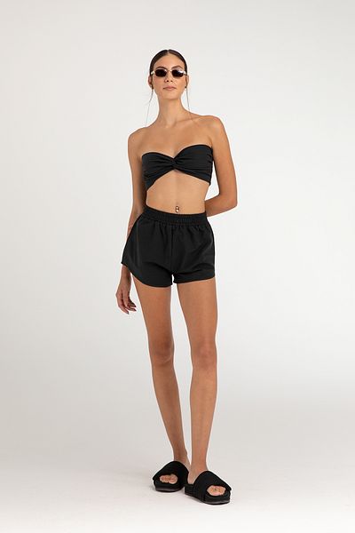 SHEISMONO Maia Linen Shorts Black