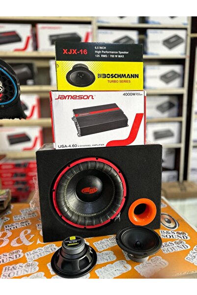 Jameson 4000 WAT ANFİ 1400 WAT SUBWOFER 2 ADET 16 CM MİDRANGE