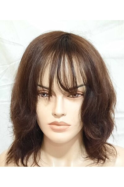 İsmet peruk GERÇEK İNSAN SAÇI KISA PERUK