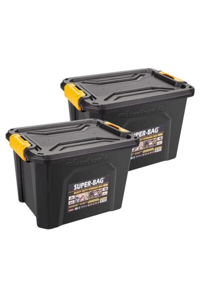abnturk 2 Adet Süper Sağlam 18 Litre Profesy Saklama Kutusu 39x30x26h MD4034 ...