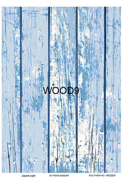 LİNEART Brass Decopage Paper No:Wood9- 29X42Cm