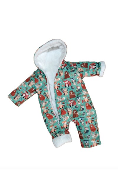 Ervo Reklam kışlık içi yünlü kapşonlu Astronot tulum