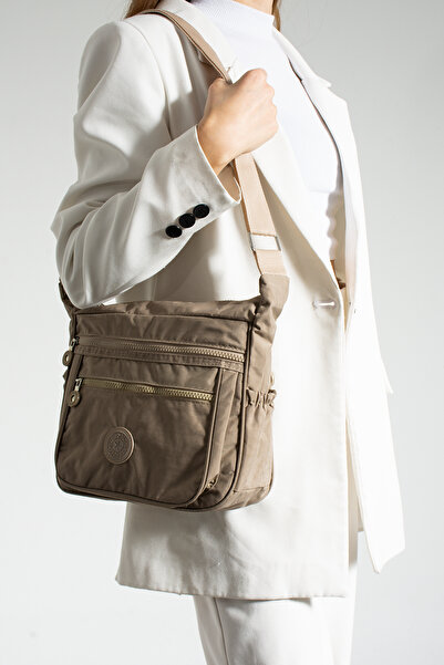 ESTUTE Multi-Compartment Waterproof Fabric Shoulder Bag