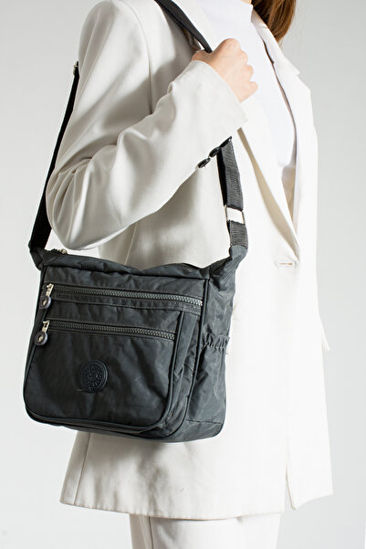 ESTUTE Multi-Compartment Waterproof Fabric Shoulder Bag