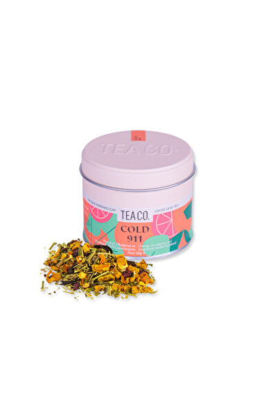 Tea Co Cold 911 - Portakal ve Okaliptuslu Bitki Çayı 25 gr Teneke Kutu