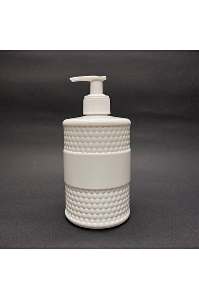 Pause Art Home 500 CC DESENLİ BEYAZ PLASTİK ŞİŞE - BEYAZ POMPALI - 500 ML KAL...