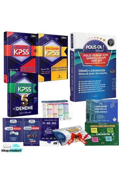 Liyakat Yayınları ÖNLİSANS KPSS HAZIRLIK SETİ- POLİSLİK KİTABI İLE BERABER-20...