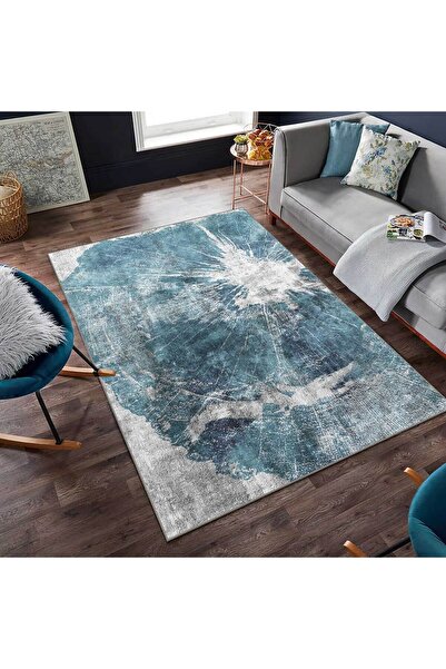 VİVİCA Modern Dijital Baskı Dört Mevsim Yıkanabilir Kaymaz Taban Salon Halısı Mutfak Halısı Yolluk