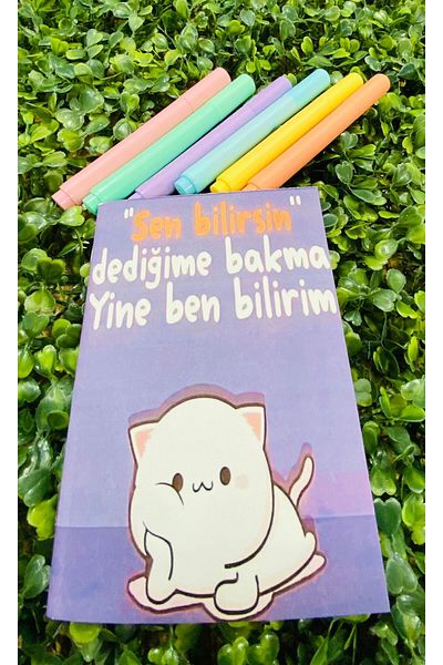 ÖZ KIRTASİYE You Know Don'T Look What I Said Again I Know Unlined Gift Notebook