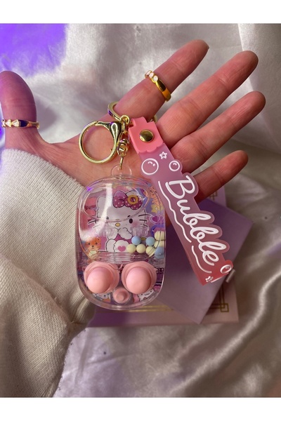 SANRIO 1 Adet Karakterli Oyunlu Sulu Anahtarlık ,çanta Süsü, Kuromi ,hello Ki...