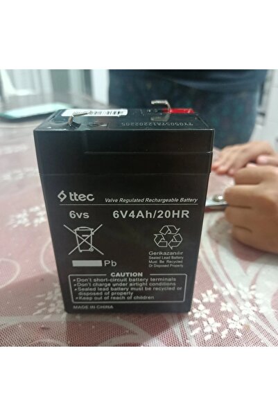Ttec Goldsilver GS2630 Fenere Uyumlu Akü 6V4AH -Goldsilver GS-2630 Uyumlu Akü 6 Volt 4 Amper Kuru Tip Akü