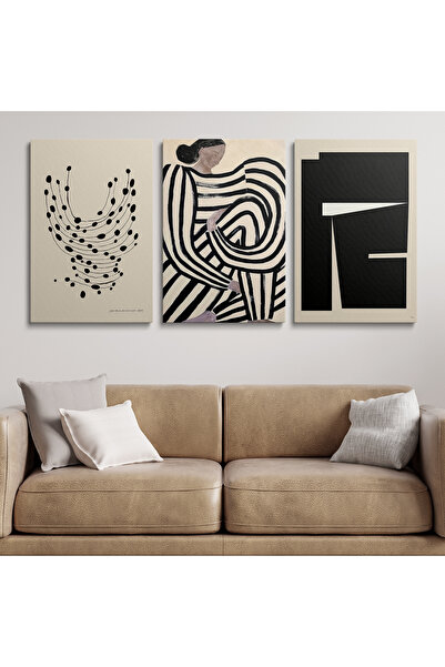 Tablo Deposu Set od 3 platna zidnih slika, klasične moderne slike na platnu 304