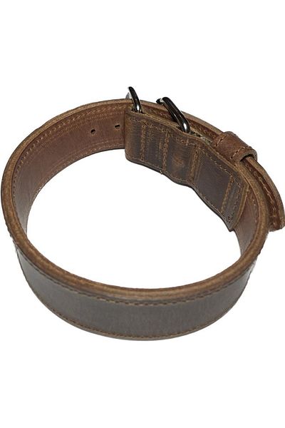 Rebel Dog 100% Genuine Leather Dog Collar 55-4cm 40/50 cm Hole Distance