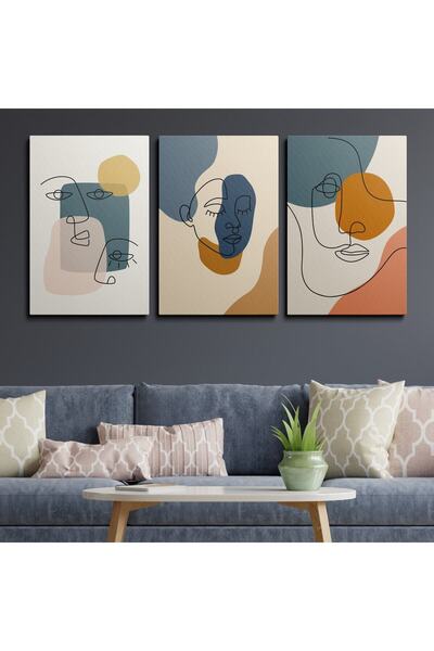 Tablo Deposu Set od 3 platna za zidne slike 124 124