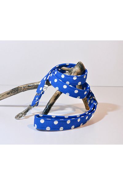 minart design Set White Polka Dot Leash and Leash