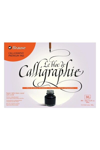 Brause : Calligraphy Pad Assorted Colors : 120 gr : A4 (30 Sheets)