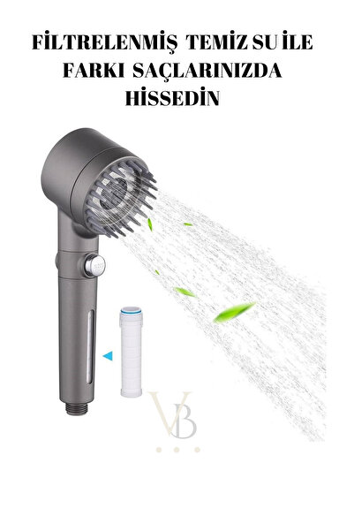 Genel Markalar Beyaz Masajlı Duş Başlığı ile rahatlatıcı duş deneyimi