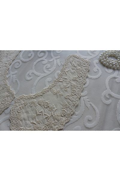 SHERLOCK HOME Cotton Scallop Raw Collar