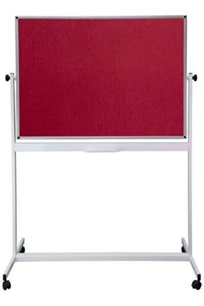 AKYAZI 120x140 Mobil Ayaklı Tek Taraflı Kumaşlı Pano