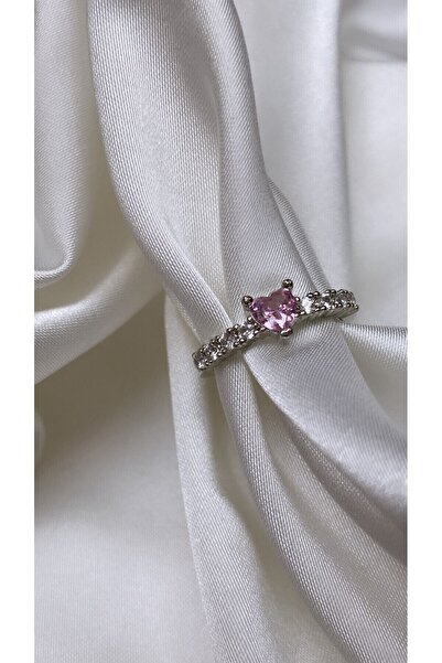 Accessories Su Yolu Ayarlanabilir Kalp Model Zirkon Taşlı Yüzük