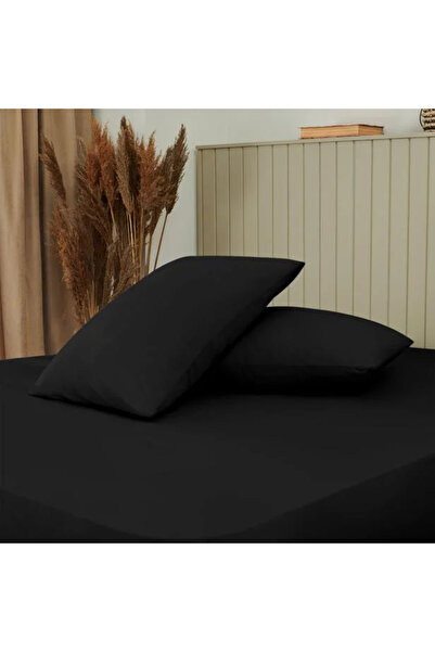 mihriban طقم من 2 كيس وسادة أسود - قطن (50×70)