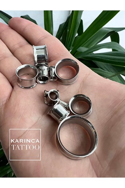Karınca Piercing One Piece Stainless Surgical Steel Tunnel Piercing Ear Flesh Tunnel