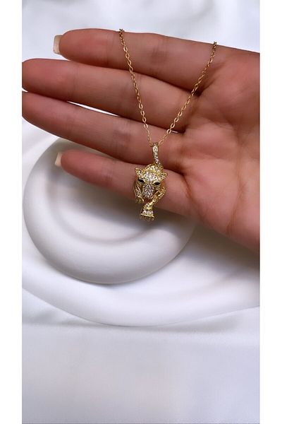 Accessories Jaguar Gold Colored Steel Necklace