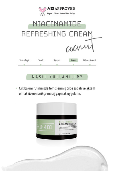 Skin401 Aydınlatıcı, Leke Karşıtı Renk Tonu Eşitlemeye Yardımcı Bakım Kremi 50ml (SU BAZLI)