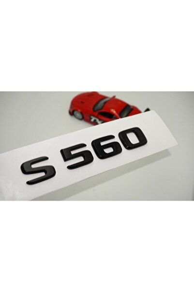 DK Tuning شعار كتابة ثلاثي الأبعاد للأمتعة S 560 باللون الأسود اللامع